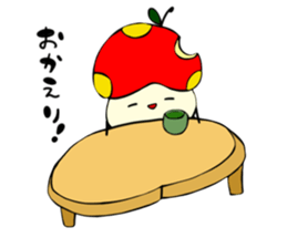 Mushroomapple and Bear sticker #13403856