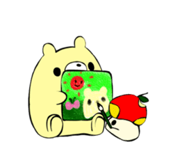 Mushroomapple and Bear sticker #13403867