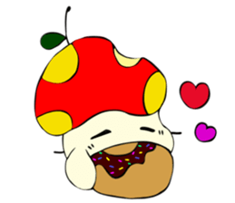 Mushroomapple and Bear sticker #13403868