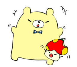 Mushroomapple and Bear sticker #13403887