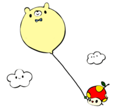 Mushroomapple and Bear sticker #13403890