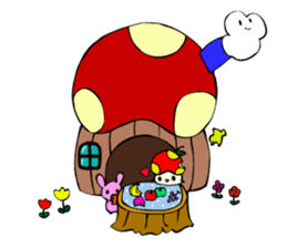 Mushroomapple and Bear sticker #13403892
