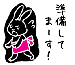 a housewife rabbit sticker #13404479