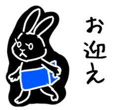 a housewife rabbit sticker #13404481