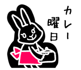 a housewife rabbit sticker #13404490