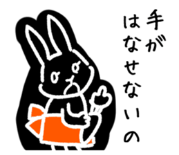 a housewife rabbit sticker #13404491