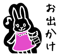 a housewife rabbit sticker #13404493