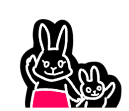 a housewife rabbit sticker #13404498