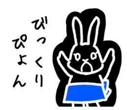 a housewife rabbit sticker #13404499