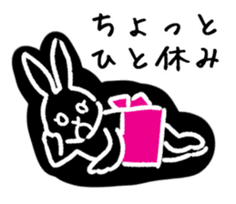 a housewife rabbit sticker #13404501