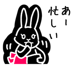 a housewife rabbit sticker #13404502