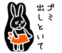 a housewife rabbit sticker #13404505