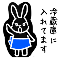 a housewife rabbit sticker #13404507