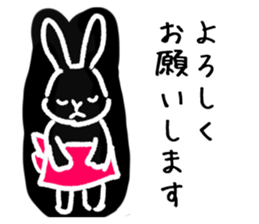 a housewife rabbit sticker #13404508