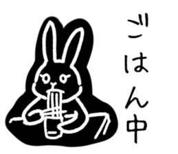 a housewife rabbit sticker #13404511