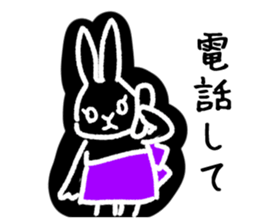 a housewife rabbit sticker #13404514