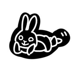 a housewife rabbit sticker #13404515