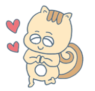 Squirrel-Risubon sticker #13404600