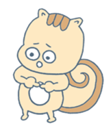 Squirrel-Risubon sticker #13404612