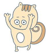 Squirrel-Risubon sticker #13404619