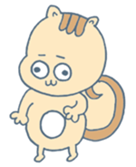 Squirrel-Risubon sticker #13404620
