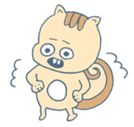 Squirrel-Risubon sticker #13404624