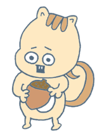 Squirrel-Risubon sticker #13404630