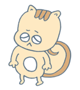 Squirrel-Risubon sticker #13404632