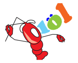 Strong, the aspiring shrimp sticker #13404769