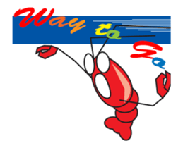 Strong, the aspiring shrimp sticker #13404770