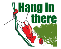 Strong, the aspiring shrimp sticker #13404771