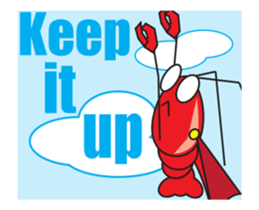 Strong, the aspiring shrimp sticker #13404775