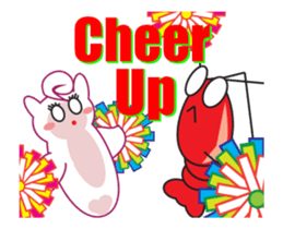 Strong, the aspiring shrimp sticker #13404776