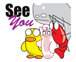 Strong, the aspiring shrimp sticker #13404789