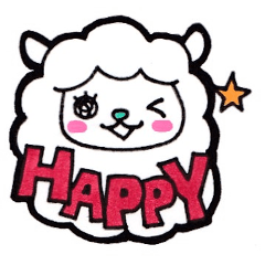 Alphabet and numbers Sticker