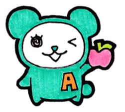 Alphabet and numbers Sticker sticker #13404830