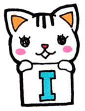 Alphabet and numbers Sticker sticker #13404838