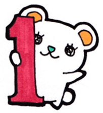 Alphabet and numbers Sticker sticker #13404860