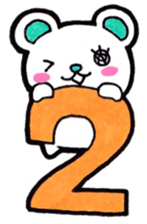 Alphabet and numbers Sticker sticker #13404861