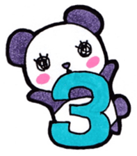 Alphabet and numbers Sticker sticker #13404862