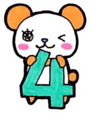 Alphabet and numbers Sticker sticker #13404863