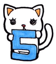 Alphabet and numbers Sticker sticker #13404864