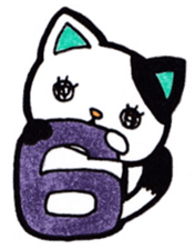 Alphabet and numbers Sticker sticker #13404865