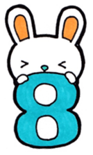 Alphabet and numbers Sticker sticker #13404867