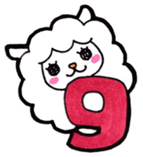 Alphabet and numbers Sticker sticker #13404868