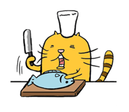 Curvy cat kimaru sticker #13405225