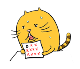 Curvy cat kimaru sticker #13405228