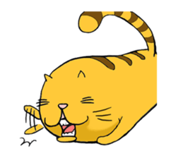 Curvy cat kimaru sticker #13405229