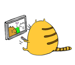 Curvy cat kimaru sticker #13405234