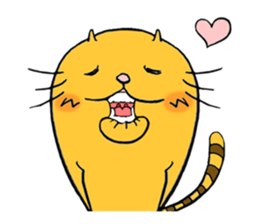 Curvy cat kimaru sticker #13405245